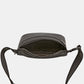 David Jones PU Leather Double Zipper Adjustable Belt Bag