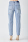 RISEN Distressed Slim Cropped Jeans