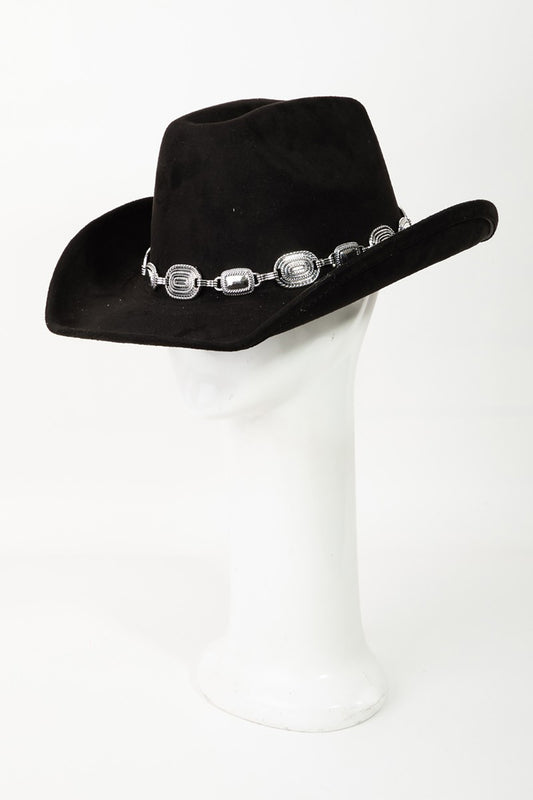 Fame Metal Trim Cowboy Hat