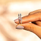 925 Sterling Silver Double Cross Ring