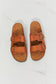 MMShoes Best Life Double-Banded Slide Sandal in Ochre