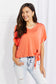 White Birch Full Size Just Peachy Tied Top