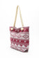 Justin Taylor Printed Tote with Rope Handles