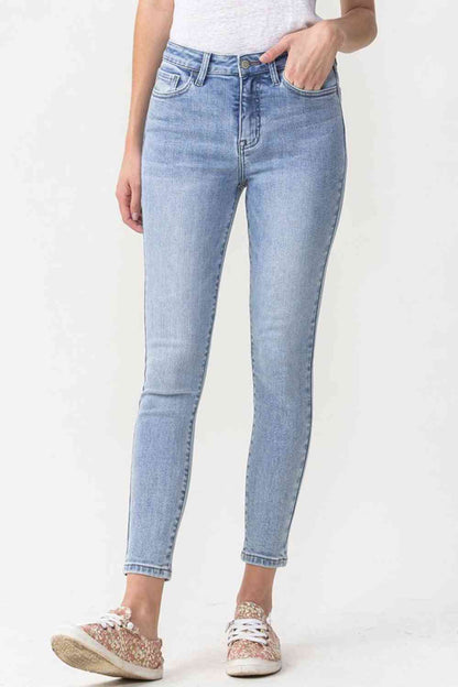 Lovervet Full Size Talia High Rise Crop Skinny Jeans