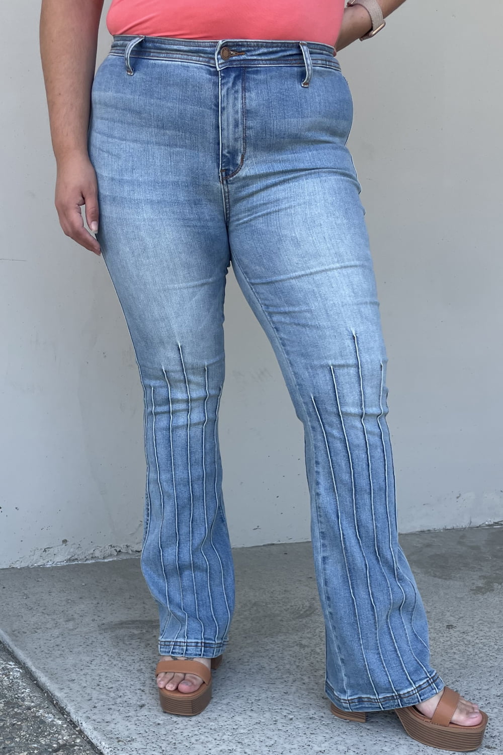 Judy Blue Vivian Full Size High Waisted Bootcut Jeans